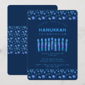 Prettig Chanukka Mooie Joodse Feestdag Kaart (Voorkant / Achterkant)