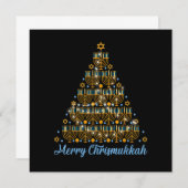 Prettig Chrismukkah 2022 Gelukkig Hanukkah Kerstmi Kaart (Voorkant / Achterkant)