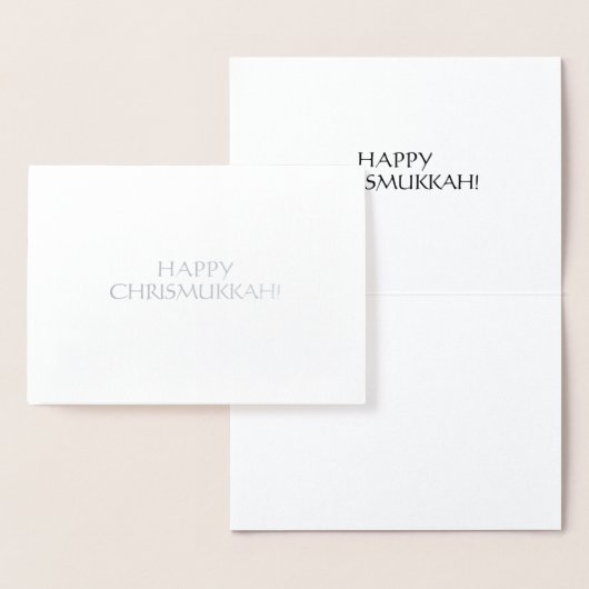 Prettig Chrismukkah eenvoudig minimalistisch elega Folie Kaarten (Display)