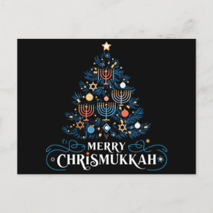 Prettig Chrismukkah Joods feest Hanukkah Feestdagenkaart