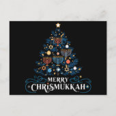Prettig Chrismukkah Joods feest Hanukkah Feestdagenkaart (Voorkant)