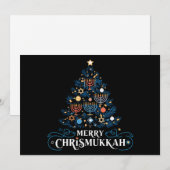 Prettig Chrismukkah Joods feest Hanukkah Feestdagenkaart (Voorkant / Achterkant)