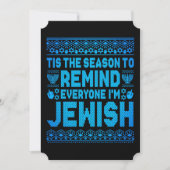 Prettig Chrismukkah Joods Kerstmis Hanukkah Feestdagenkaart (Voorkant)