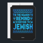 Prettig Chrismukkah Joods Kerstmis Hanukkah Feestdagenkaart<br><div class="desc">Kerstman Kerst Jongens Kids Jongeren Mannen. Grappige Humor grafische tee kostuum voor degenen die geloven in de Kerstman,  houden van herten,  rendieren,  elf,  elfen,  liedjes zingen,  feestversiering,  boom,  hoed,  sokken Deze Kerst tee met Grafisch is een geweldig Kerstcadeau</div>