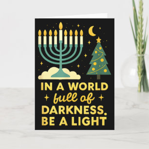Prettig Chrismukkah Zalig Kerstfeest Prettig Chanu Kaart