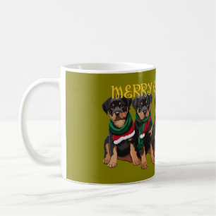 Prettig Chrismutts Kerstvakantie Puppies Festief Koffiemok