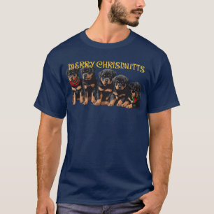 Prettig Chrismutts Kerstvakantie Puppies Festief T-shirt