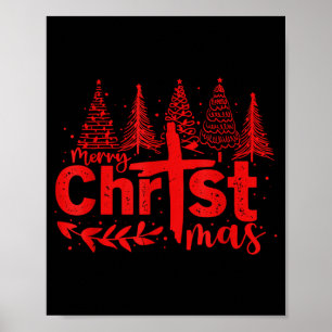 Prettig Christ Kerstdag Christelijk Kerstmis Jezus Poster