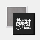 Prettig Christ Mas Christelijk Kerstmis Jezus Kers Magneet (Voorkant / Achterkant)