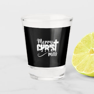 Prettig Christ Mas Christelijk Kerstmis Jezus Kers Shot Glas