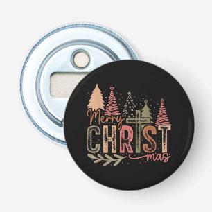 Prettig Christ Mas Kerstmis Christelijk Geloof Jez Button Flesopener