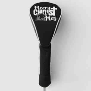 Prettig Christmas Christelijk Kerstmis Jezus Famil Golfheadcover