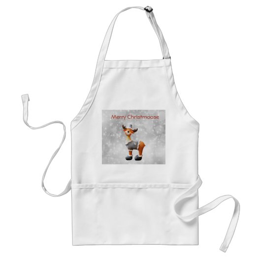 Prettig Christmoos met een hoed op Standaard Schort (Voorkant)