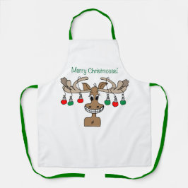 Prettig Christmoose Feest Schort