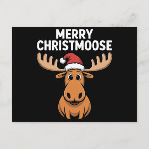 Prettig Christmoose Kerst Mooi rendier Kerstman Ho Feestdagenkaart