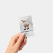 Prettig Christmoose met een hoed   Badge (Handheld)