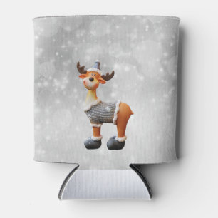 Prettig Christmoose met een hoed Blikjeskoeler