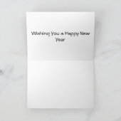 Prettig Christmoose met een hoed Feestdagen Kaart (Binnen)