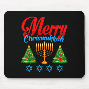 Prettig Christmukkah Joods Kerstmis Kerstmis Hanuk Muismat
