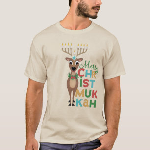 Prettig Christmukkah rendier T-shirt