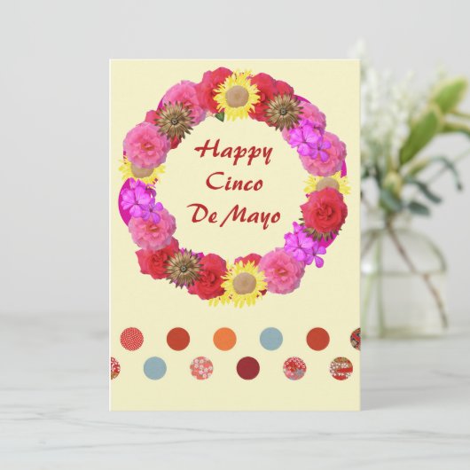 Prettig Cinco De Mayo Kaart (Staand voorkant)