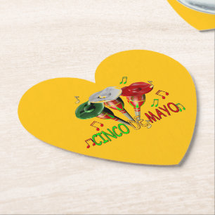 Prettig Cinco de Mayo Kartonnen Onderzetters