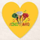 Prettig Cinco de Mayo Kartonnen Onderzetters (Voorkant)