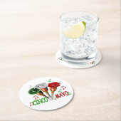 Prettig Cinco de Mayo Ronde Kartonnen Onderzetter (Insitu)