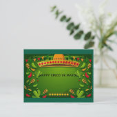 Prettig Cinco de Mayo! Wenskaart Briefkaart (Staand voorkant)