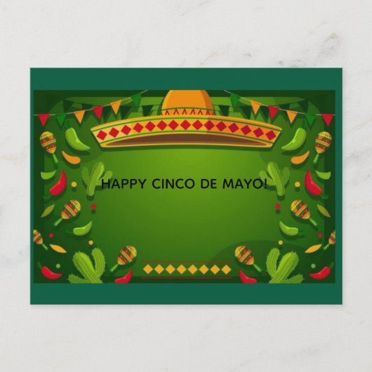 Prettig Cinco de Mayo! Wenskaart Briefkaart (Voorkant)