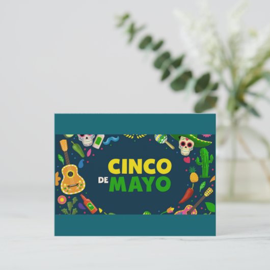 Prettig Cinco de Mayo! Wenskaart Briefkaart (Staand voorkant)