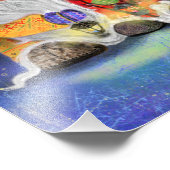 Prettig Cnomes Kerstmis Poster (Hoek)