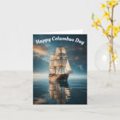 Prettig Columbusdag |  Kaart (Gele Bloem)