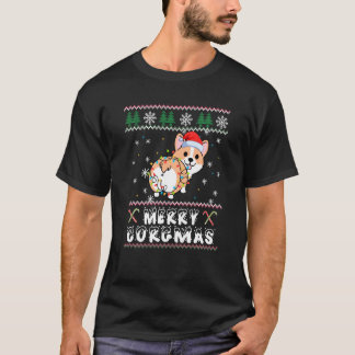 Prettig Corgmas Corgi Kerstman Kerst Grappige Hond T-shirt