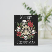 Prettig Creepkerst Krans Feestdagenkaart (Staand voorkant)