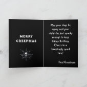 Prettig Creepkerstfeest Griezelige Geest Gotische Kaart (Binnen)