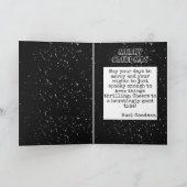 Prettig Creepkerstfeest Griezelige Jongen Gotische Kaart (Binnen)