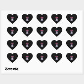 Prettig Creepkerstfeest Kat Pastel Goth Kerstmis S Hart Sticker (Vel)