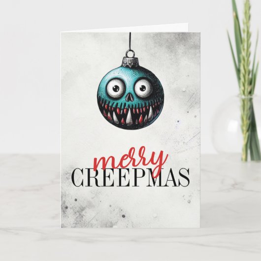 Prettig CreepKerstmis Kaart (Voorkant)