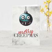 Prettig CreepKerstmis Kaart (Gele Bloem)