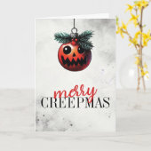 Prettig Creepmas Kaart (Gele Bloem)