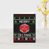 Prettig Critmas Kerst Rpg Bordspel Rollenspel U Kaart (Gele Bloem)