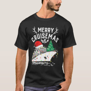 Prettig Cruisemas 2022 Cruise Kerstman Hoed Rendie T-shirt