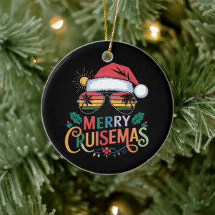 Prettig Cruisemas 2024 Kerstmis Kerstman Rendier Keramisch Ornament