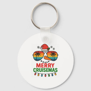 Prettig Cruisemas 2025 Kerstmis Kerstman Sneeuwman Sleutelhanger