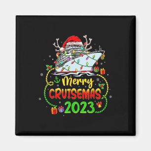 Prettig Cruisemas Cruiseschip Familie Vakantie Ker Magneet