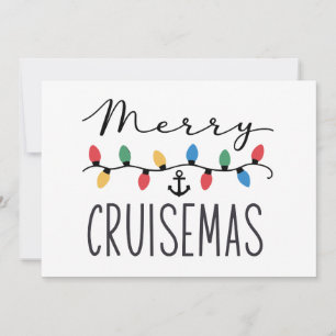 Prettig Cruisemas Familie Kerst Cruise Reis  Kaart