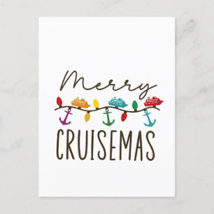 Prettig Cruisemas Kerst Cruise Familie Matching Aankondigingskaart