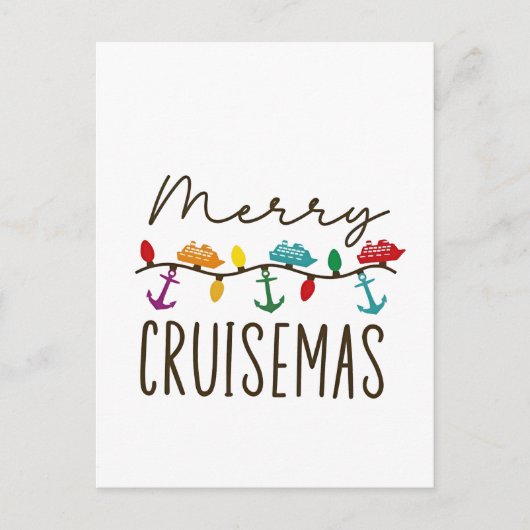 Prettig Cruisemas Kerst Cruise Familie Matching Aankondigingskaart (Voorkant)