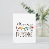 Prettig Cruisemas Kerst Cruise Familie Matching Aankondigingskaart (Staand voorkant)
